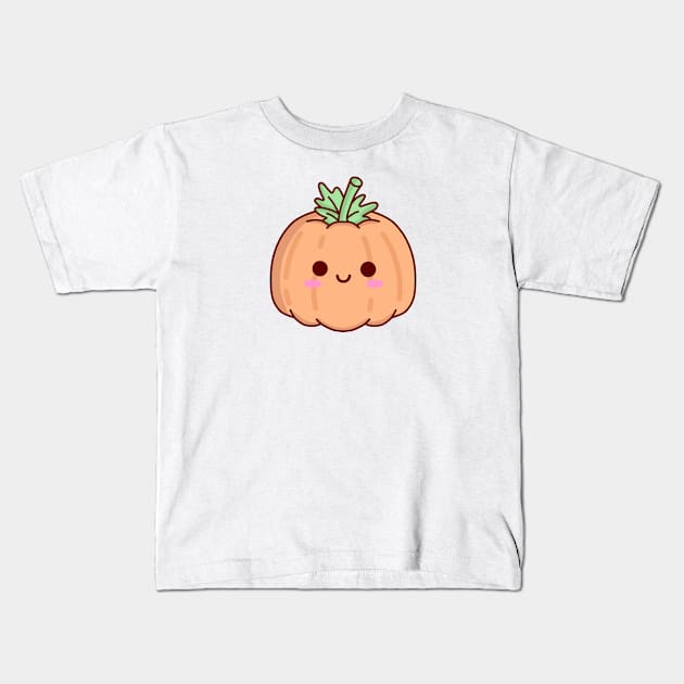 Kawaii Autumn Squash Kids T-Shirt by ArtsyDecals